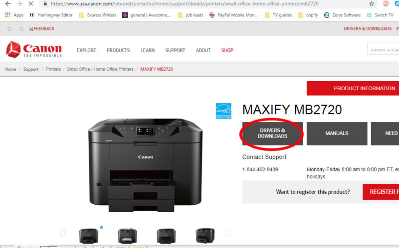 How To Download And Install Canon Maxify MB2720 Drivers