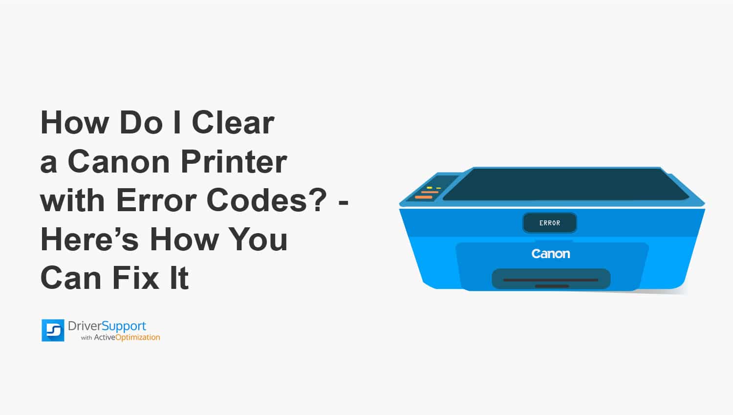 How I Clear a Printer Error | Driver Support